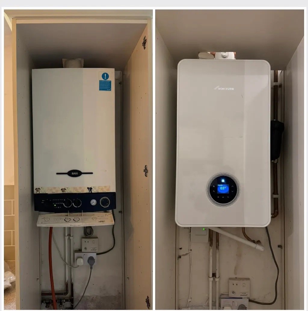 Professional gas heating work